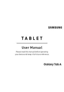 Samsung Galaxy Tab A 8.0 (2017) manual